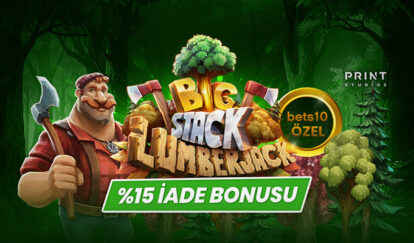 YENİ VE ÖZEL SLOTTAN %15 İADE BONUSU Big Stack 15% iade bonusu